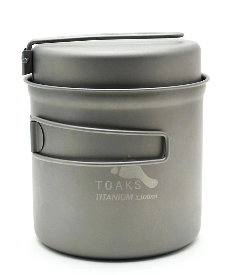 Toaks Titanium 1100ml Pot With Pan 1 Toaks Titanium 1100ml Pot With Pan
