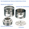 Evernew Titanium Alcohol DX Stove Set