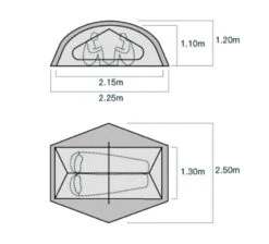 Exped Lyra II -Camping Verkäufe Lyra II grund