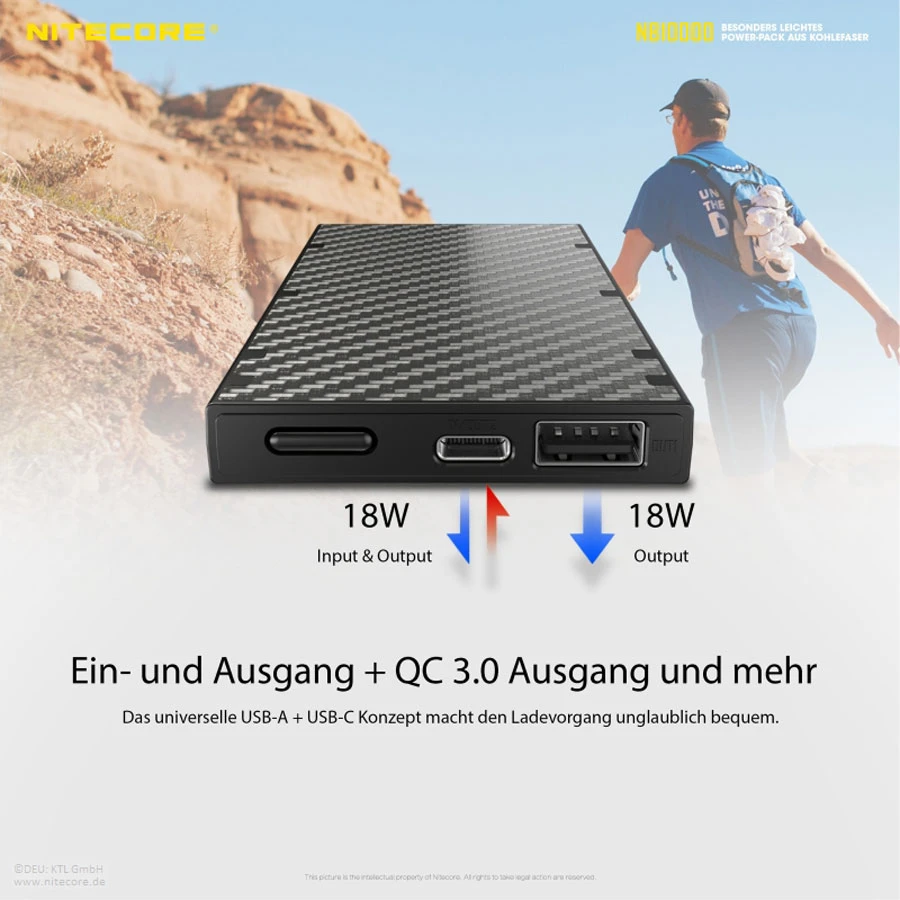 Nitecore Powerbank NB10000 V2 - 10000mAh 2 Nitecore Powerbank NB10000 V2 - 10000mAh – Bild 2
