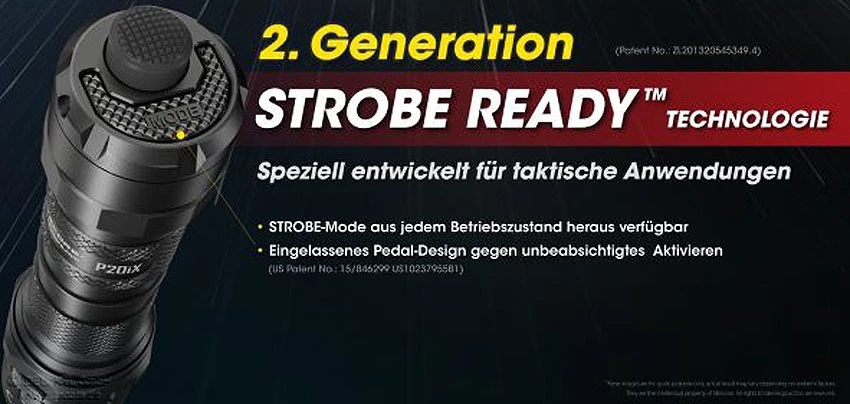 Nitecore Taktische Taschenlampe P20iX 2 Nitecore Taktische Taschenlampe P20iX – Bild 2