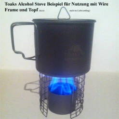 Toaks Titanium Siphon Alcohol Stove -Camping Verkäufe STOVE06 3