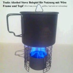 Toaks Titanium Siphon Alcohol Stove M Topfhalter -Camping Verkäufe STV01 3