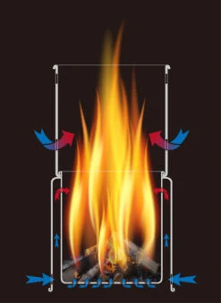 Toaks Titanium Backpacking Wood Burning Stove -Camping Verkäufe STV11Schem