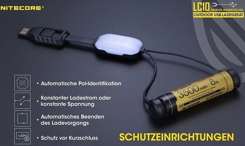 Nitecore Akkulader USB LC10 3 Nitecore Akkulader USB LC10 – Bild 3