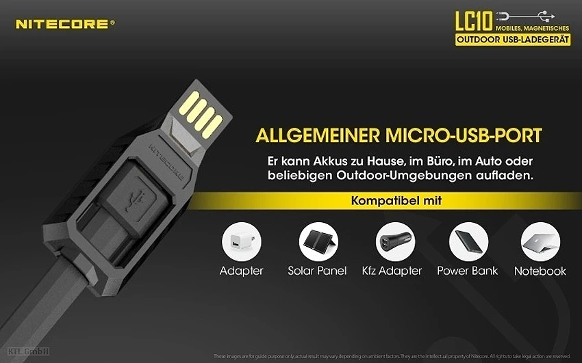 Nitecore Akkulader USB LC10 4 Nitecore Akkulader USB LC10 – Bild 4
