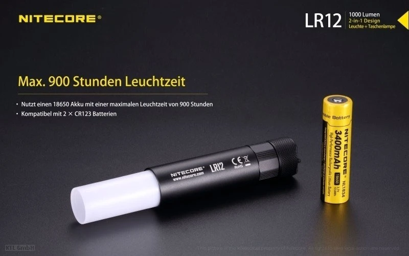 Nitecore 2-in1 Campleuchte -Taschenlampe 1 Nitecore 2-in1 Campleuchte -Taschenlampe